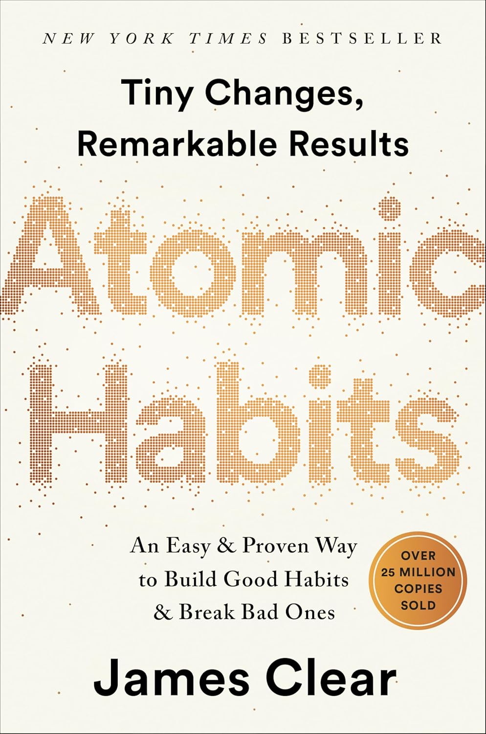 Buy Atomic Habits online book cover by James Clear with title and bestseller badge