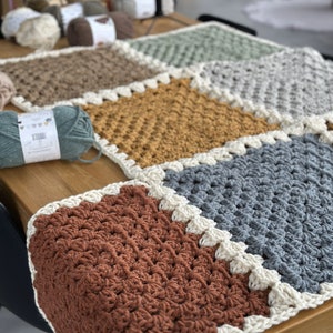 9 Square Granny Throw Crochet Pattern (PDF Digital Download only)