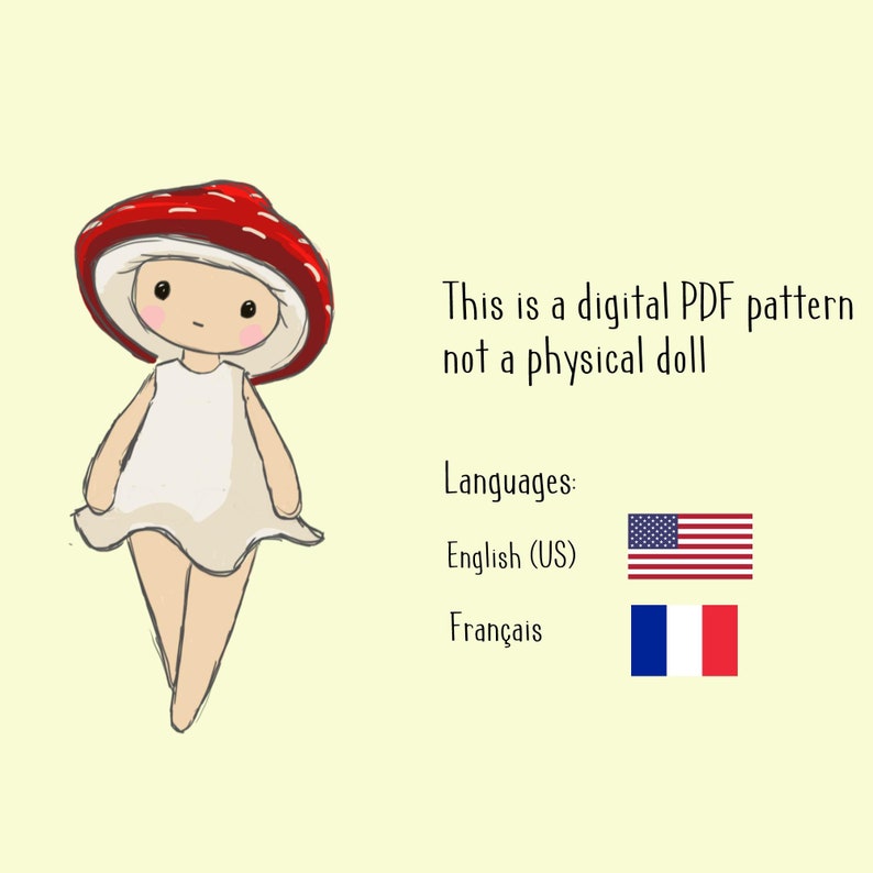 Mushroom Sprite - critter stitch crochet pattern / amigurumi